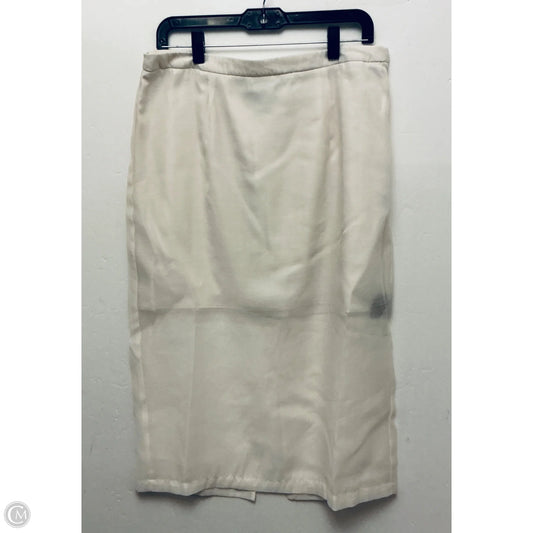 Skirt Midi By A New Day In Cream, Size: 12