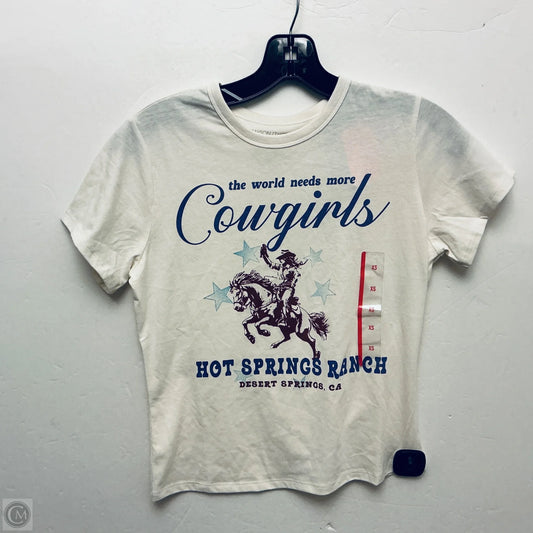 Top Short Sleeve Basic By Grayson In Cream, Size: Xs