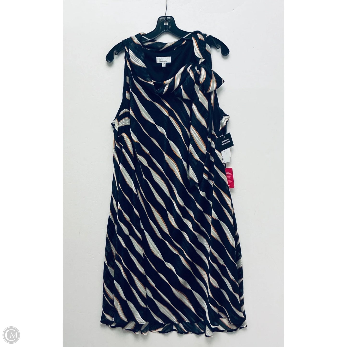 Dress Casual Short By Signature By Robbie Bee In Navy, Size: 1x