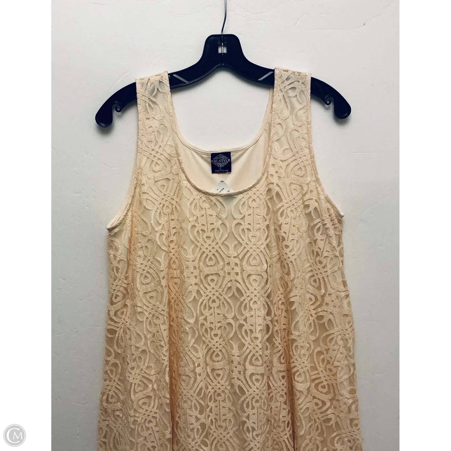 Dress Casual Short By Cme In Cream, Size: L