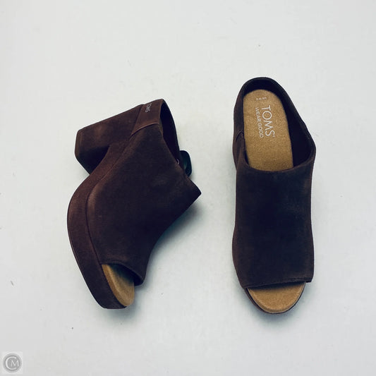Shoes Heels Block By Toms In Brown, Size: 6