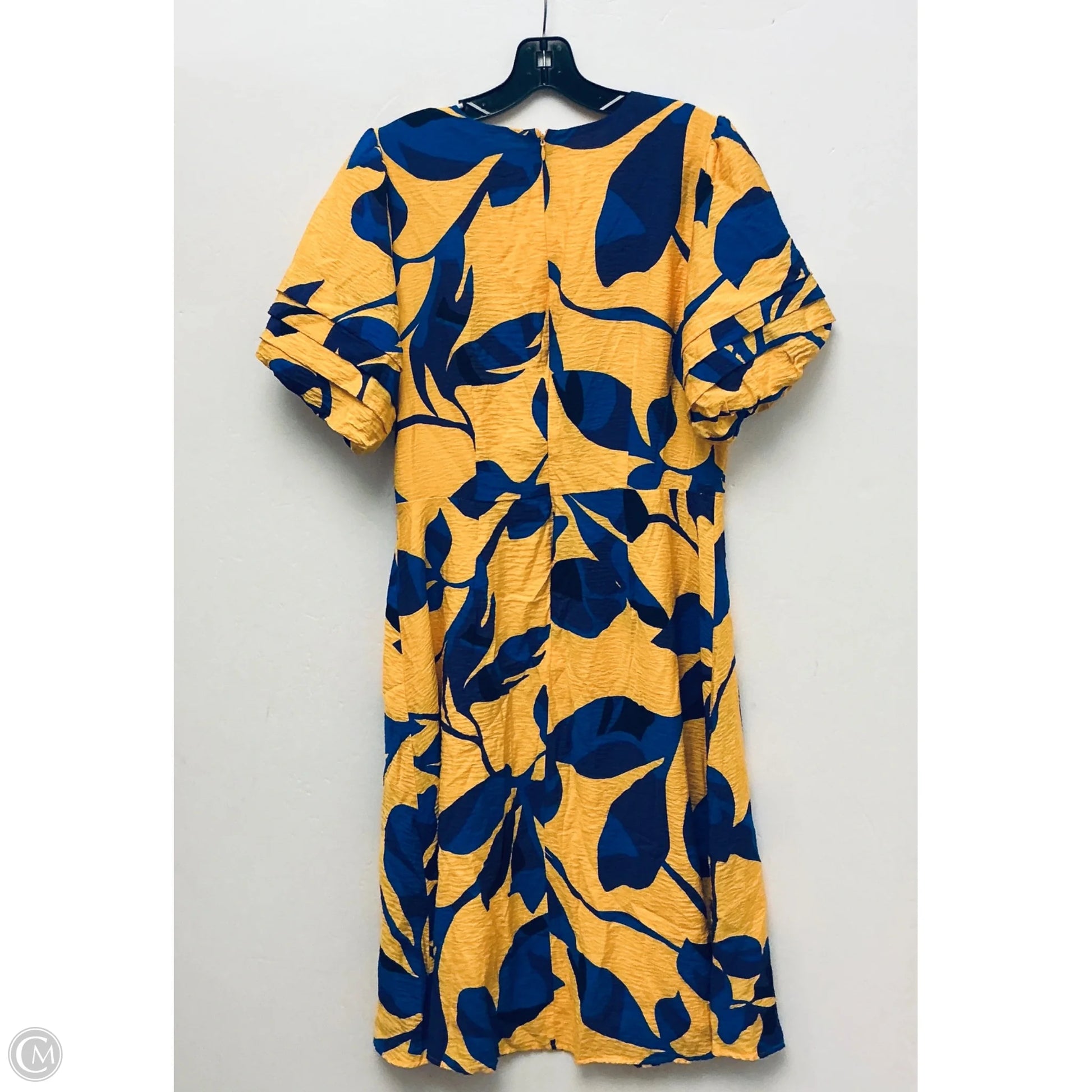 Dress Casual Midi By Liz Claiborne In Yellow, Size: M – Clothes Mentor Selma TX #298