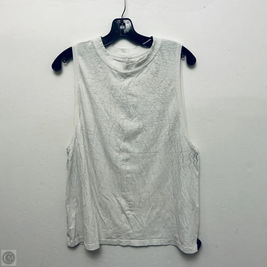 Athletic Tank Top By Lululemon In White, Size: L