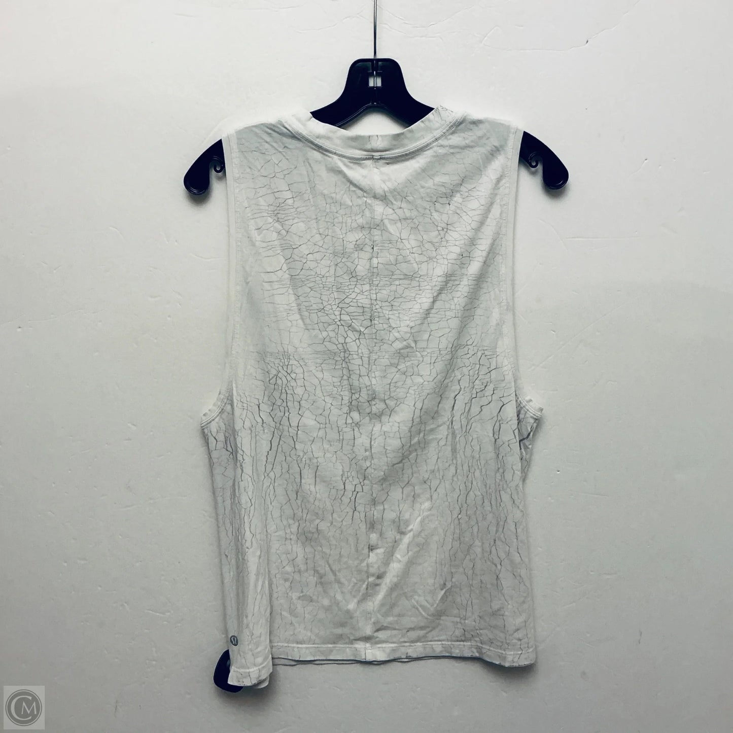 Athletic Tank Top By Lululemon In White, Size: L