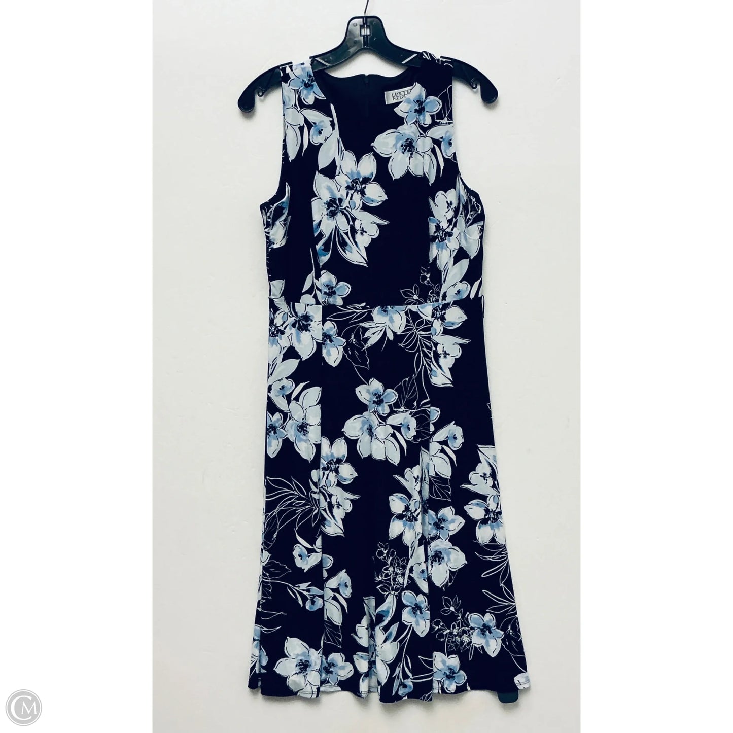Dress Casual Midi By Kasper In Black, Size: S
