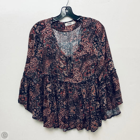 Top Long Sleeve By Voge In Multi-colored, Size: S