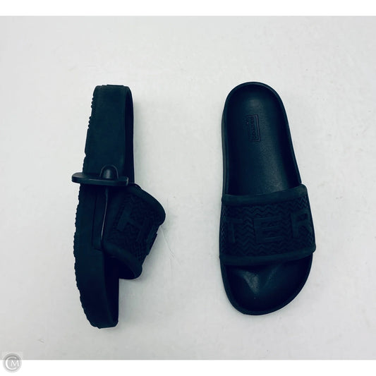 Sandals Flats By Hunter In Black, Size: 6