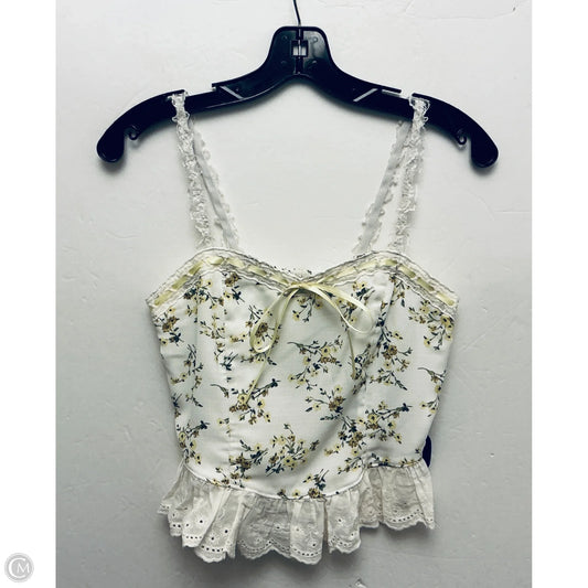 Top Sleeveless By Cmc In White, Size: S