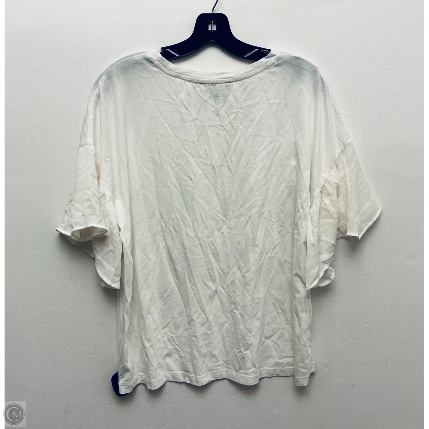 Top Short Sleeve By Banana Republic In White, Size: M