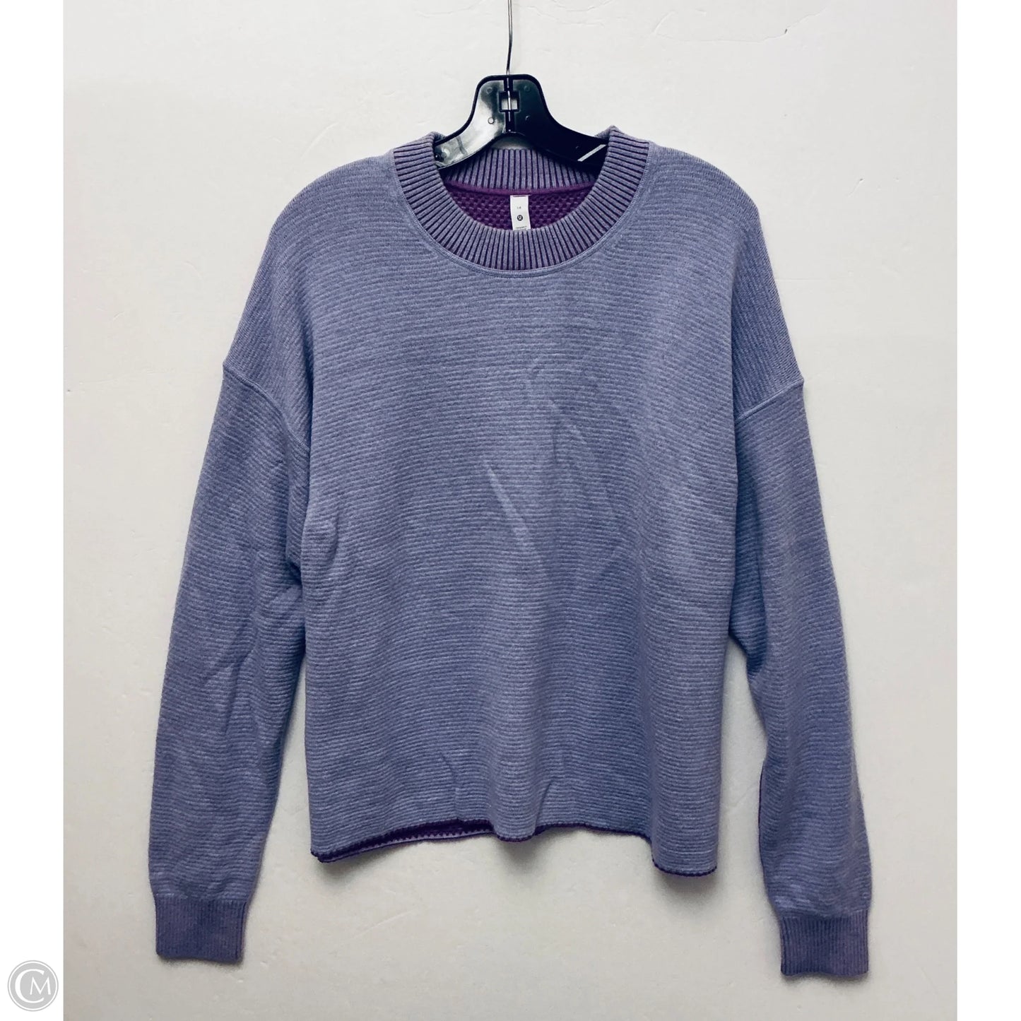 Sweater By Lululemon In Purple, Size: 14