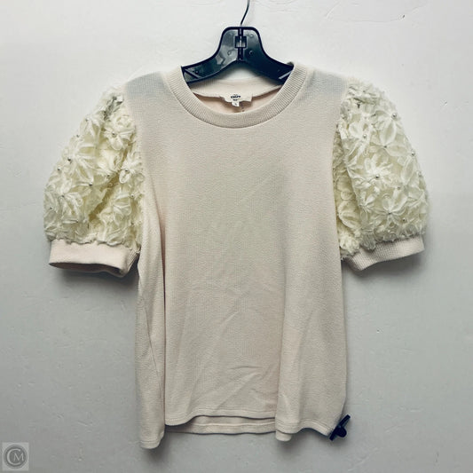Top Short Sleeve By Entro In Cream, Size: S