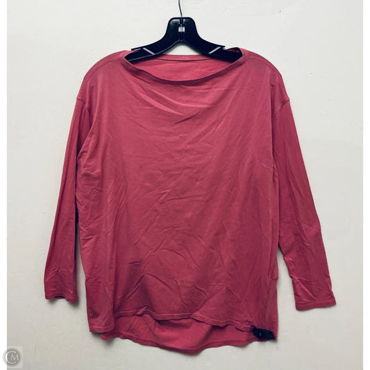 Athletic Top Long Sleeve Crewneck By Lululemon In Pink, Size: S