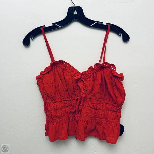 Top Sleeveless By Clothes Mentor In Red, Size: L