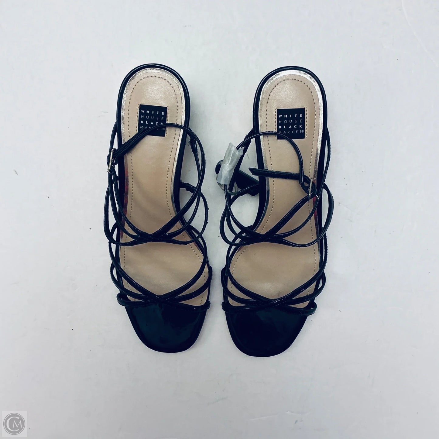 Sandals Heels Block By White House Black Market In Black, Size: 8.5