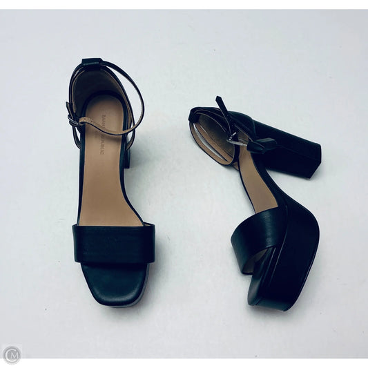 Shoes Heels Platform By Banana Republic In Black, Size: 7