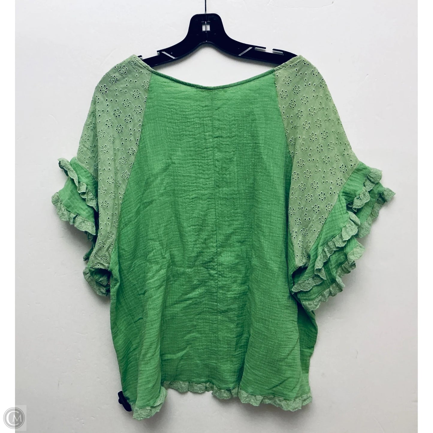 Top Short Sleeve By Umgee In Green, Size: 1x