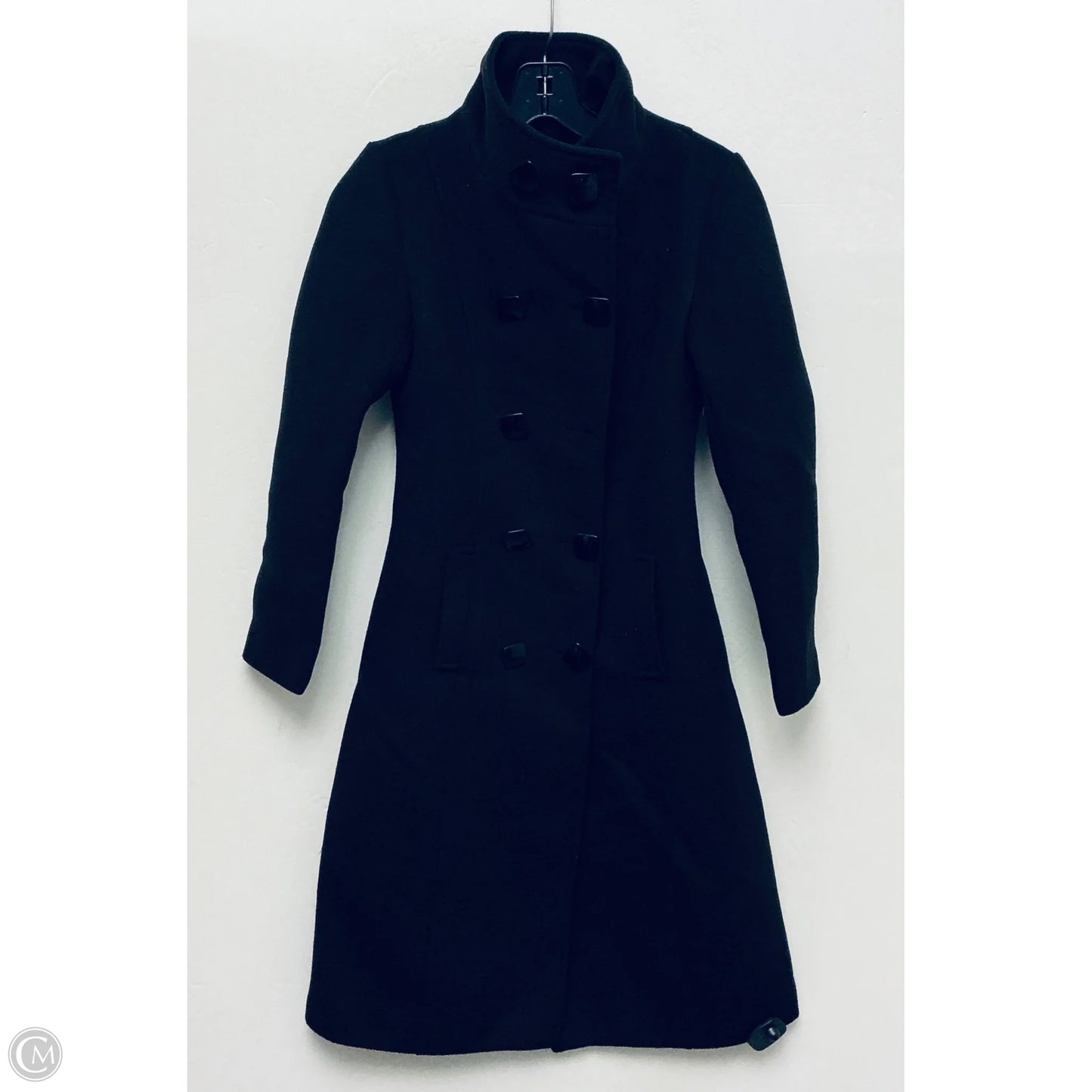 Coat Peacoat By Clothes Mentor In Black, Size: S