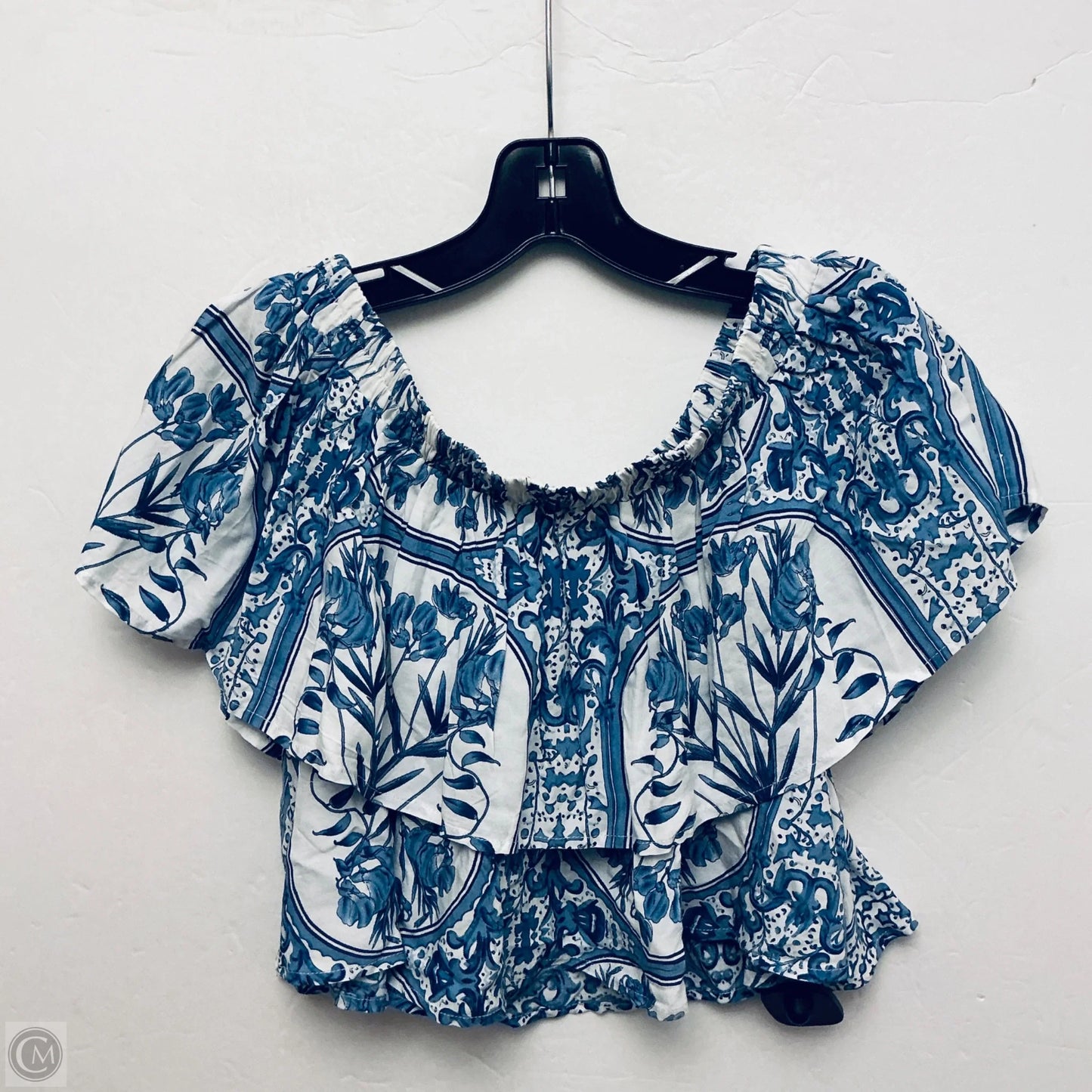 Top Short Sleeve By Clothes Mentor In Blue, Size: M