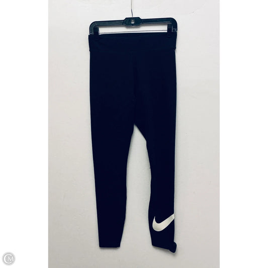 Athletic Leggings By Nike Apparel In Black, Size: M