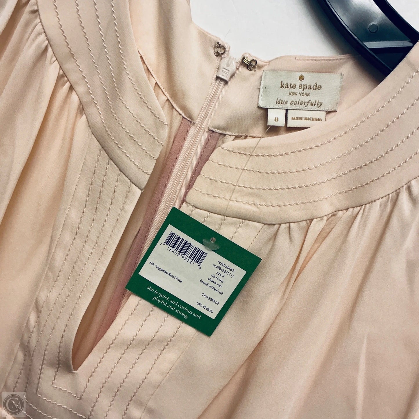 Top Short Sleeve Designer By Kate Spade In Pink, Size: M