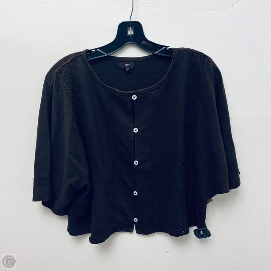 Top Short Sleeve By Aerie In Brown, Size: M