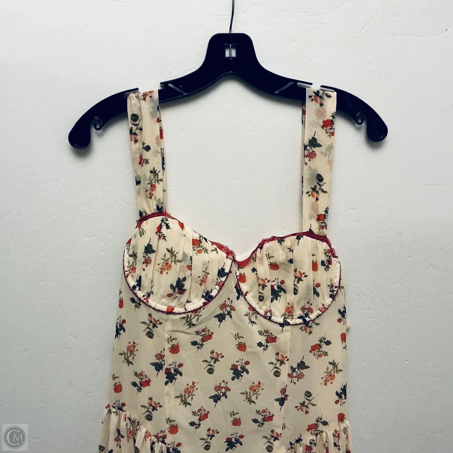 Dress Casual Maxi By Vici In Floral Print, Size: L