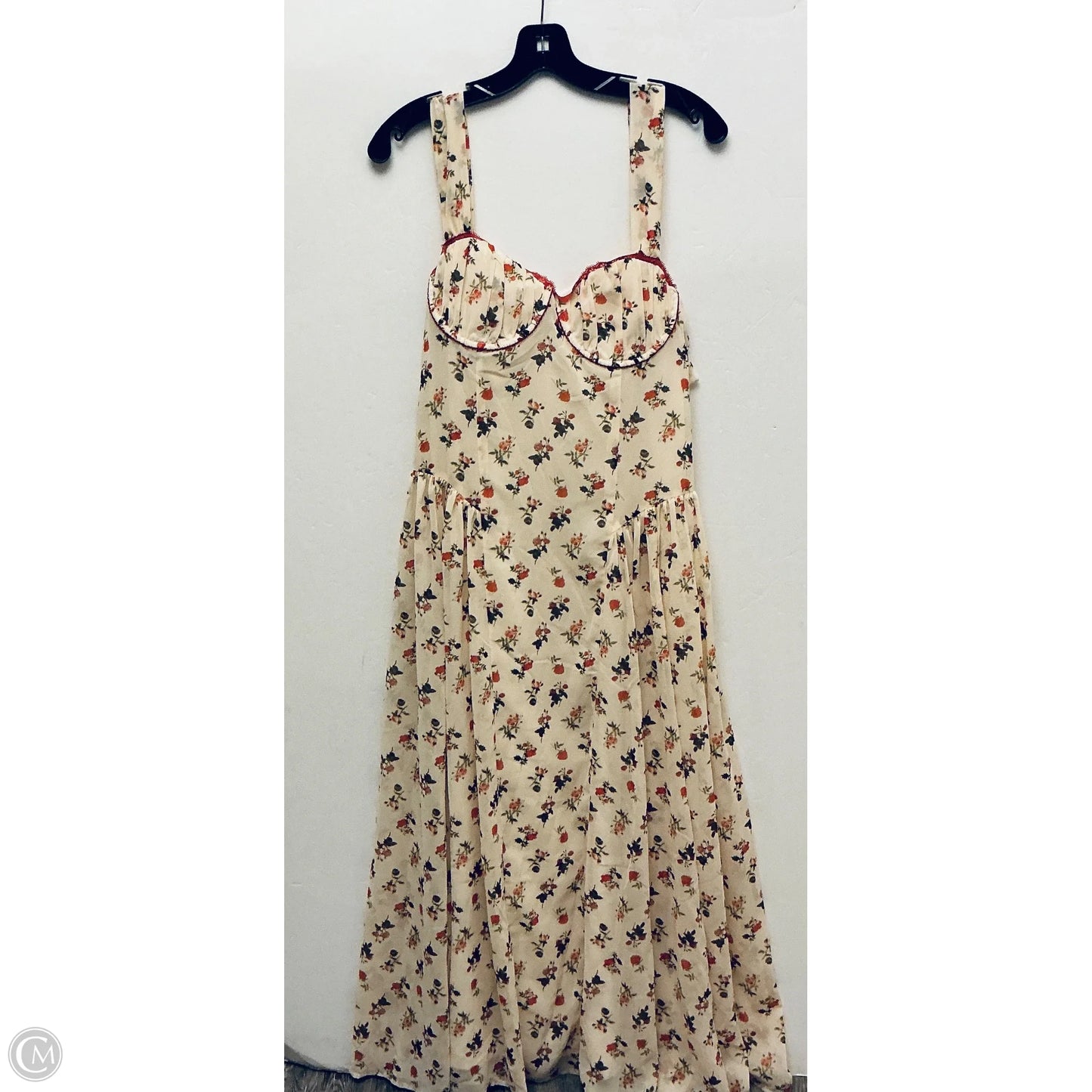 Dress Casual Maxi By Vici In Floral Print, Size: L