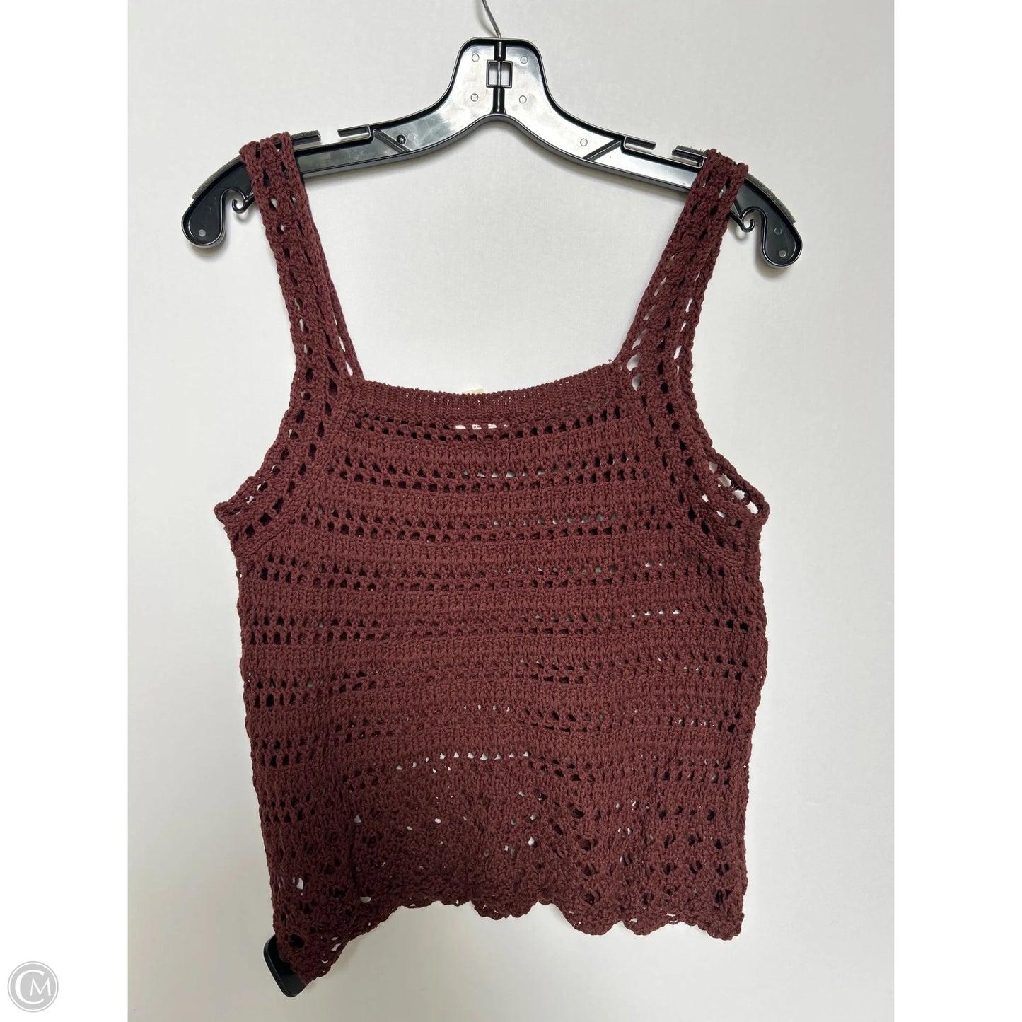Top Sleeveless By Ana In Brown, Size: M