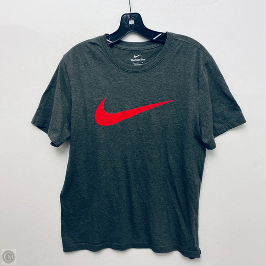 Top Short Sleeve Basic By Nike Apparel In Grey, Size: M
