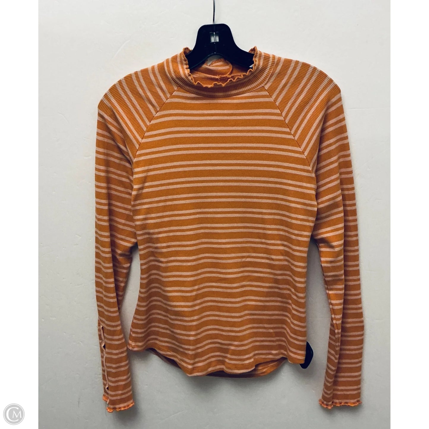 Top Long Sleeve Basic By Free People In Orange, Size: L