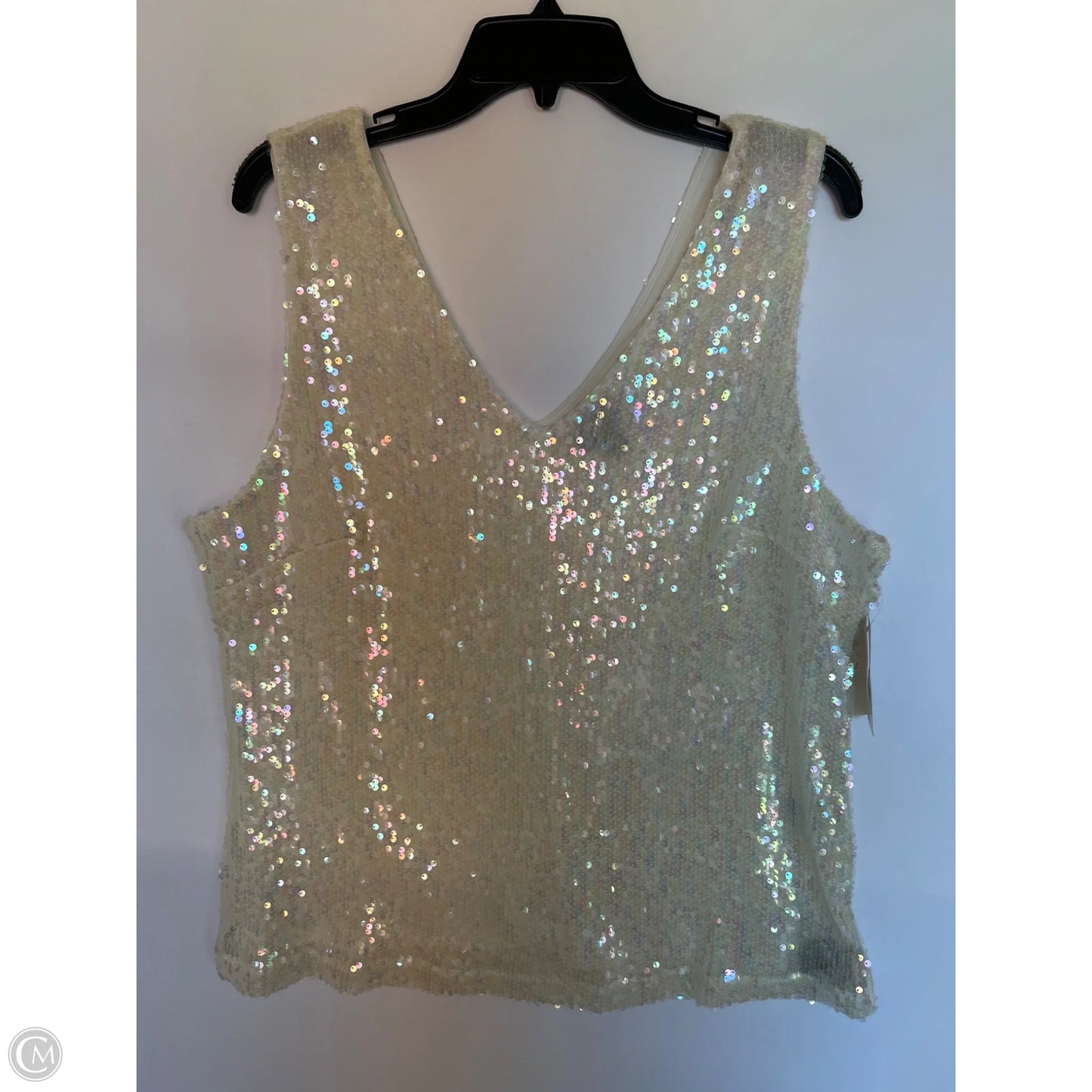 Top Sleeveless By Inc In White, Size: Xl