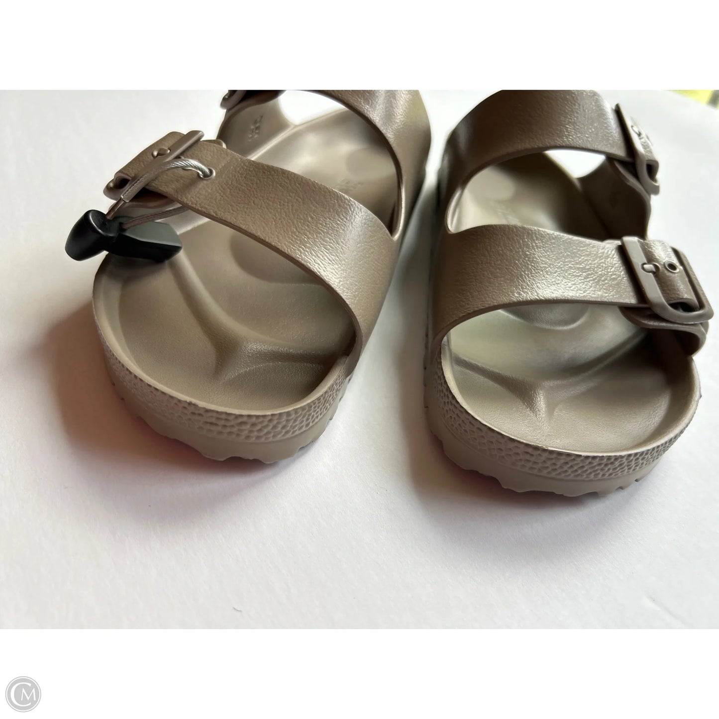 Sandals Flats By Birkenstock In Taupe, Size: 11