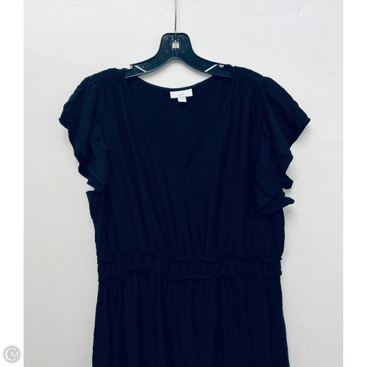 Dress Casual Maxi By J. Jill In Black, Size: L