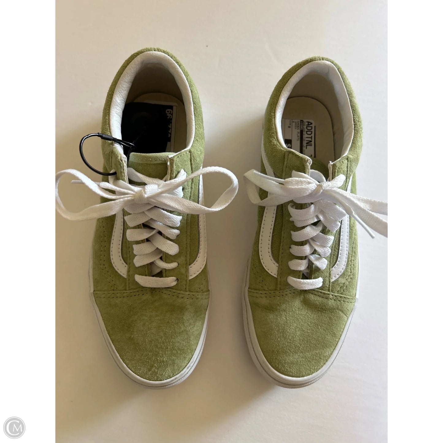 Shoes Flats By Vans In Green, Size: 8