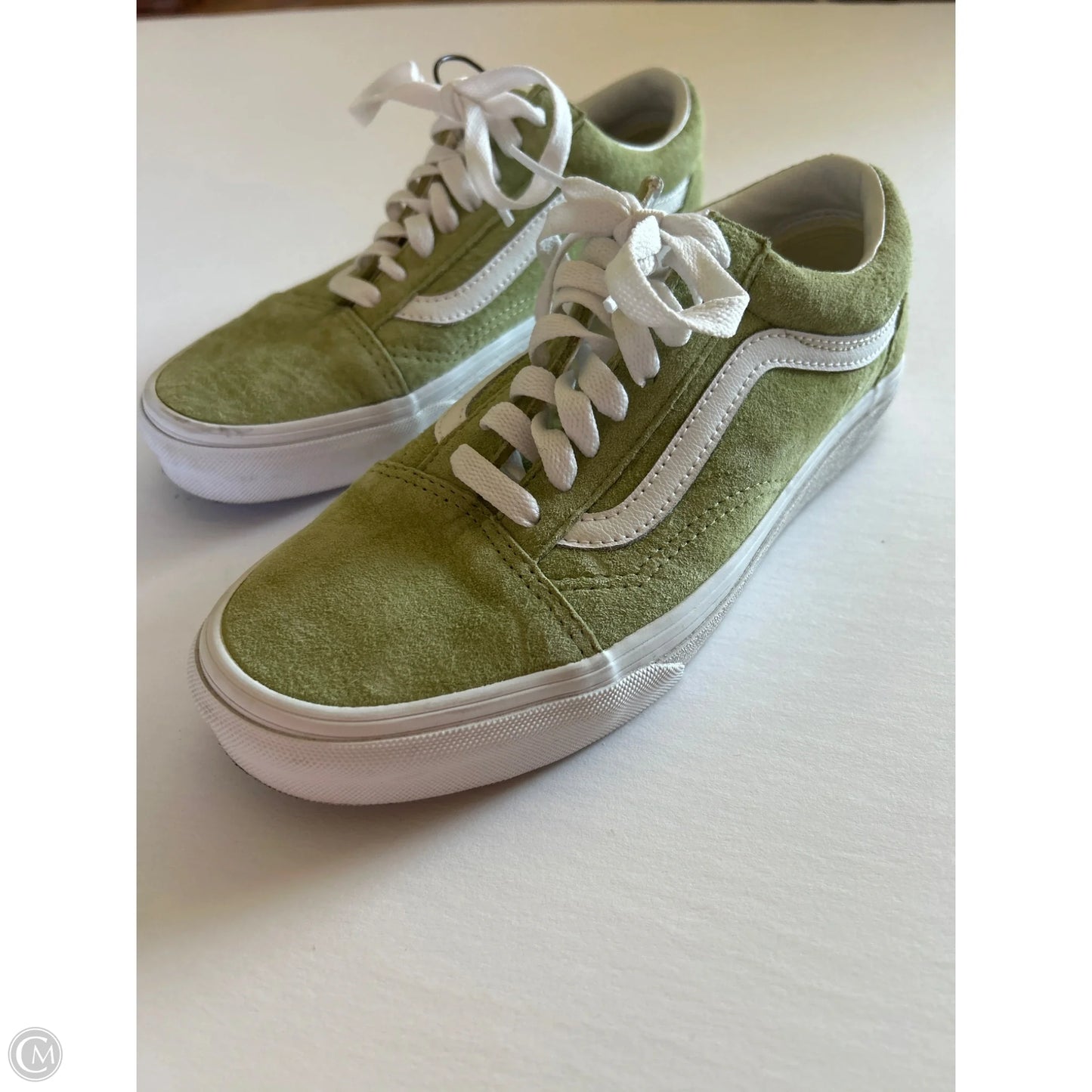 Shoes Flats By Vans In Green, Size: 8