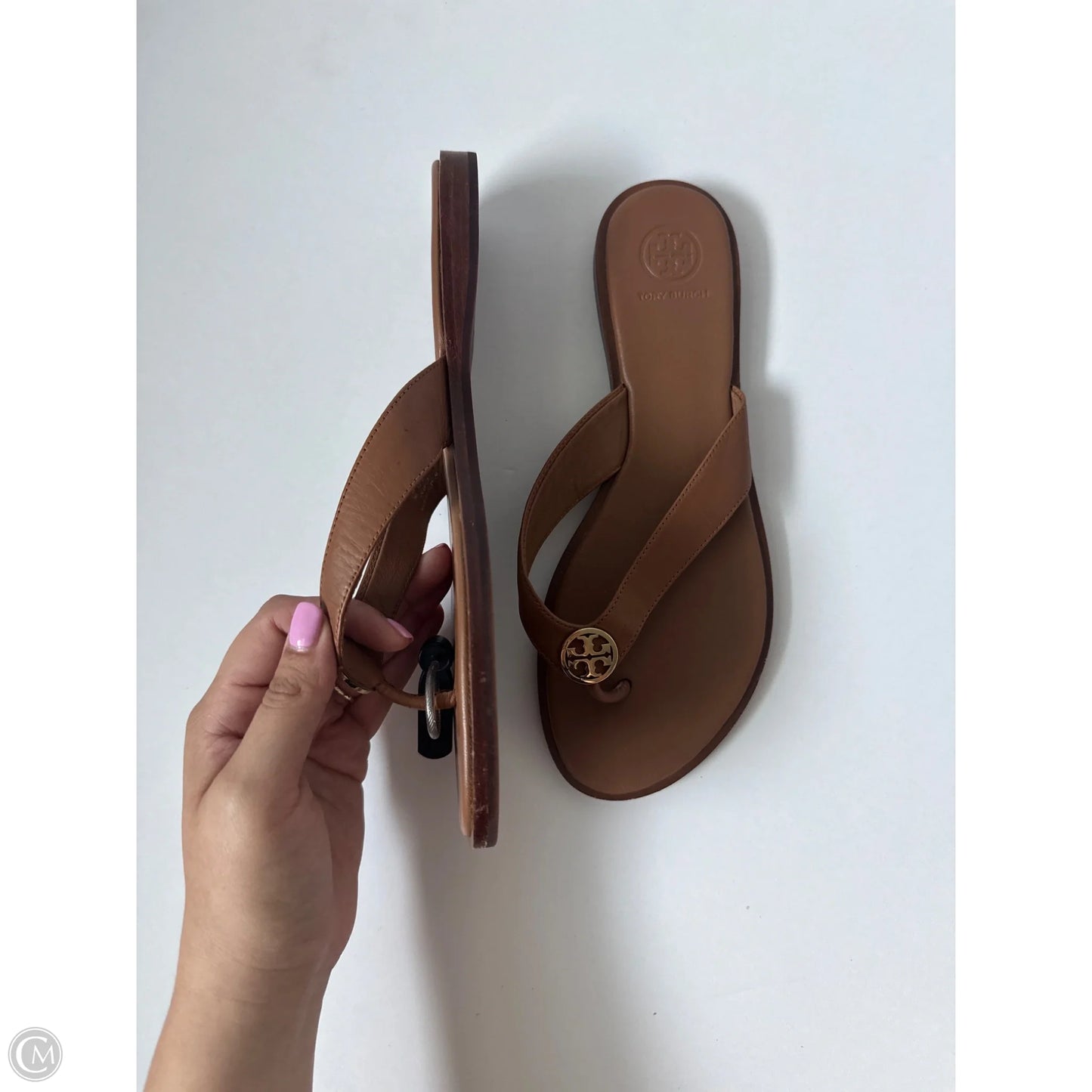 Sandals Designer By Tory Burch In Brown, Size: 8