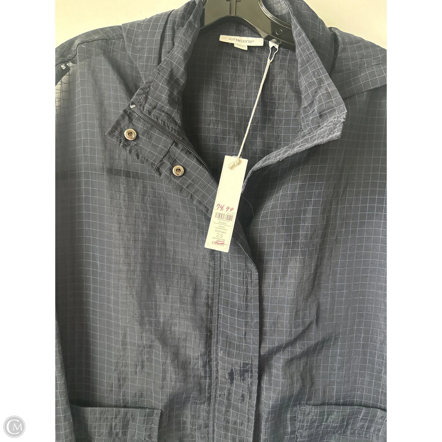 Jacket Other By Chicos In Navy, Size: L