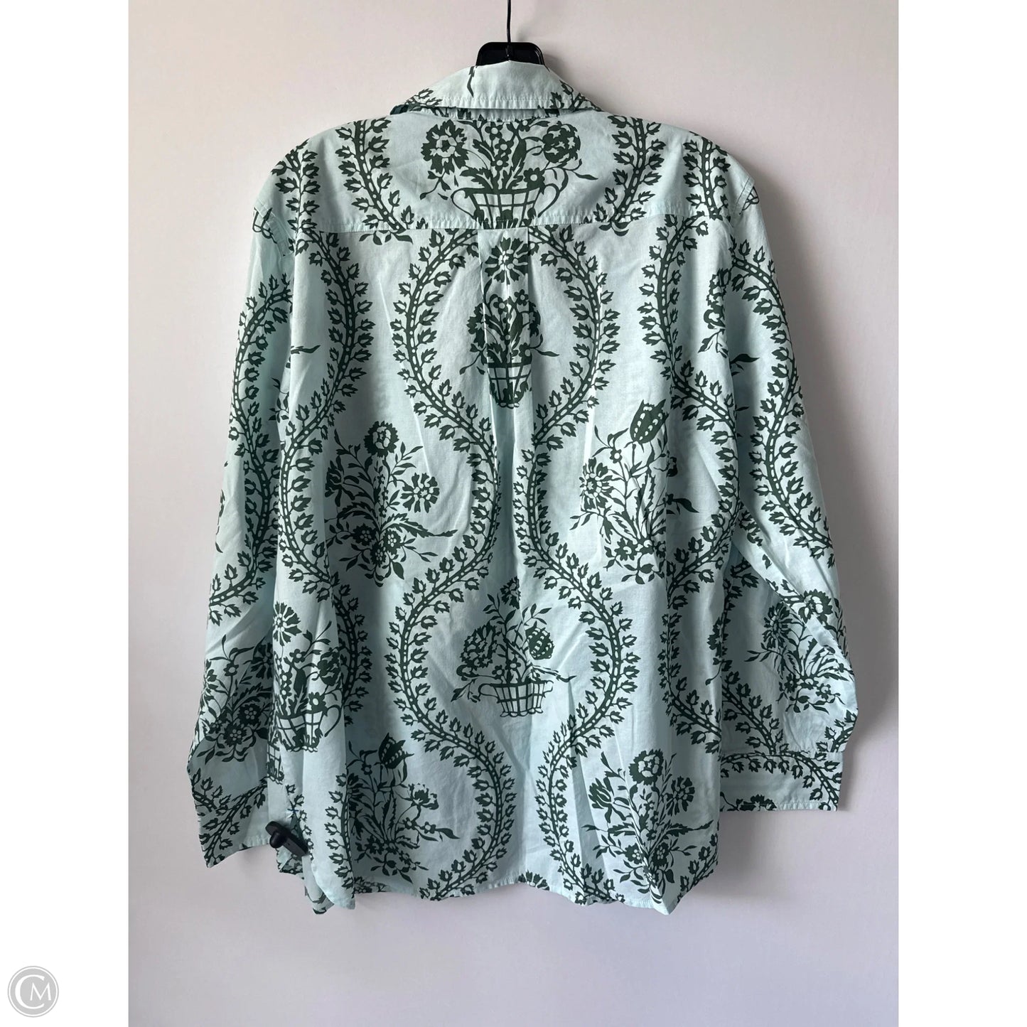 Top Long Sleeve By Talbots In Blue, Size: Xl