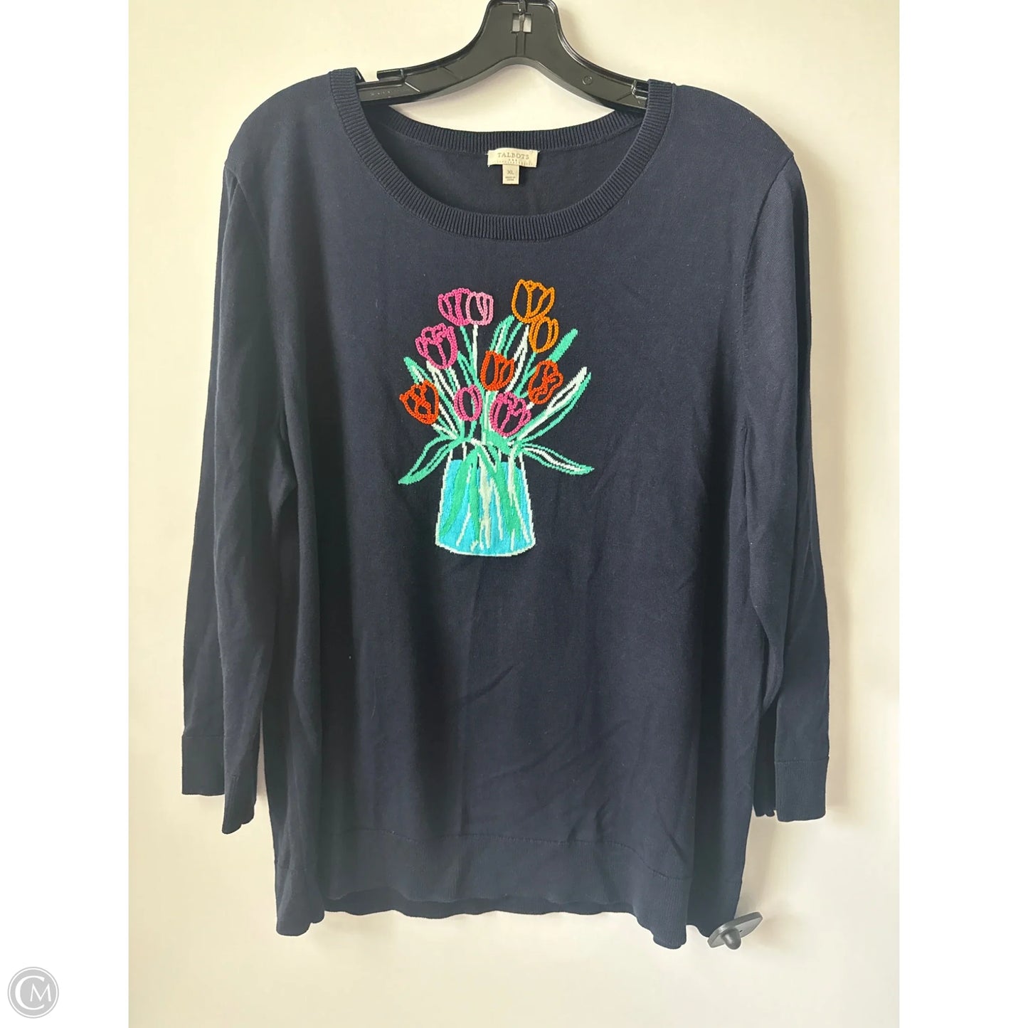 Sweater By Talbots In Navy, Size: Xl