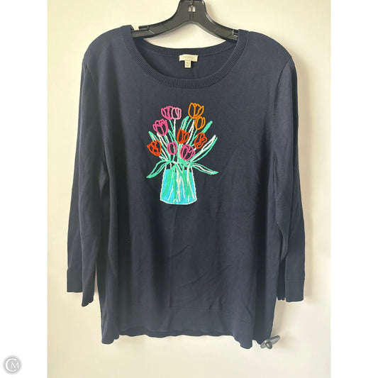 Sweater By Talbots In Navy, Size: Xl