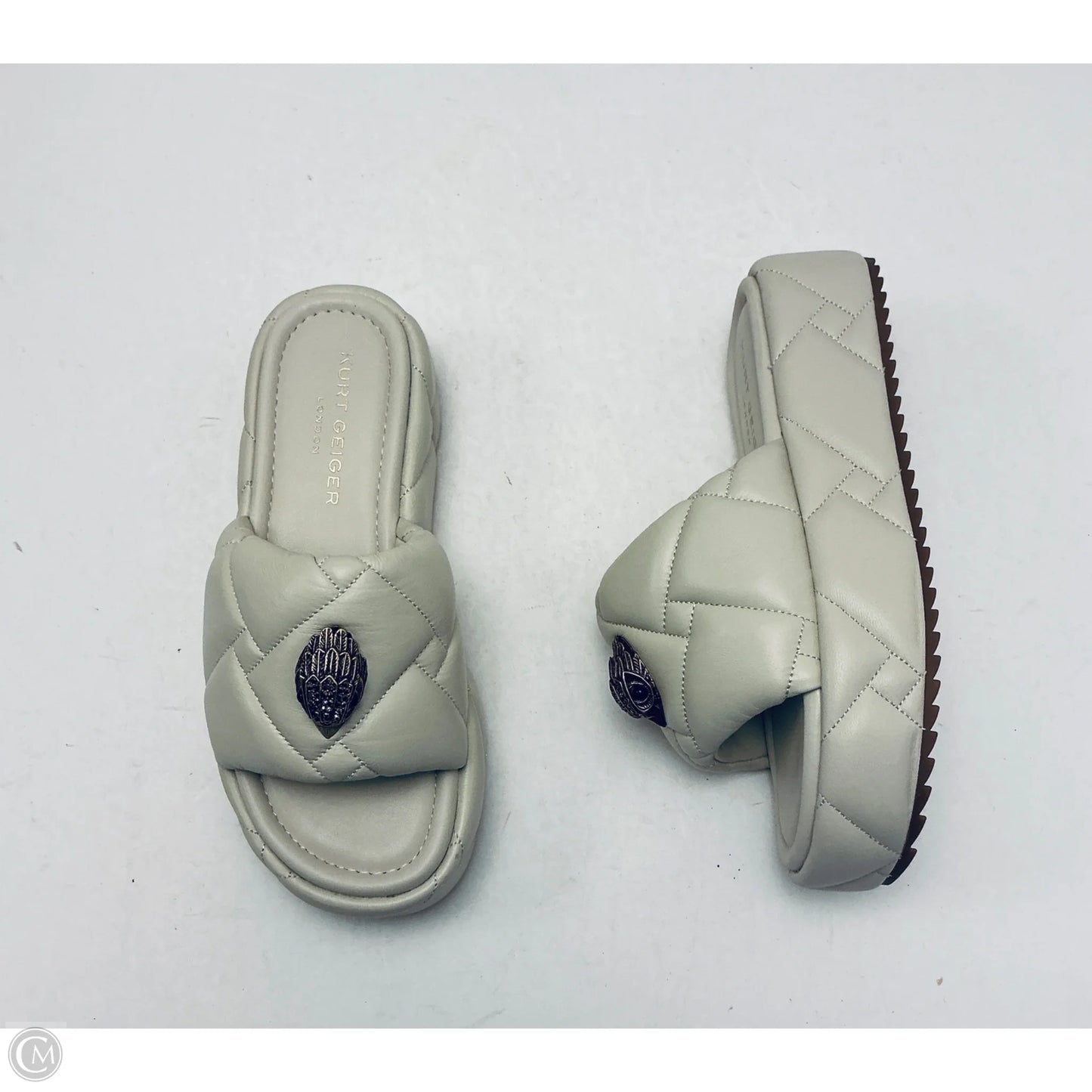 Sandals Designer By Kurt Geiger In Cream, Size: 7.5