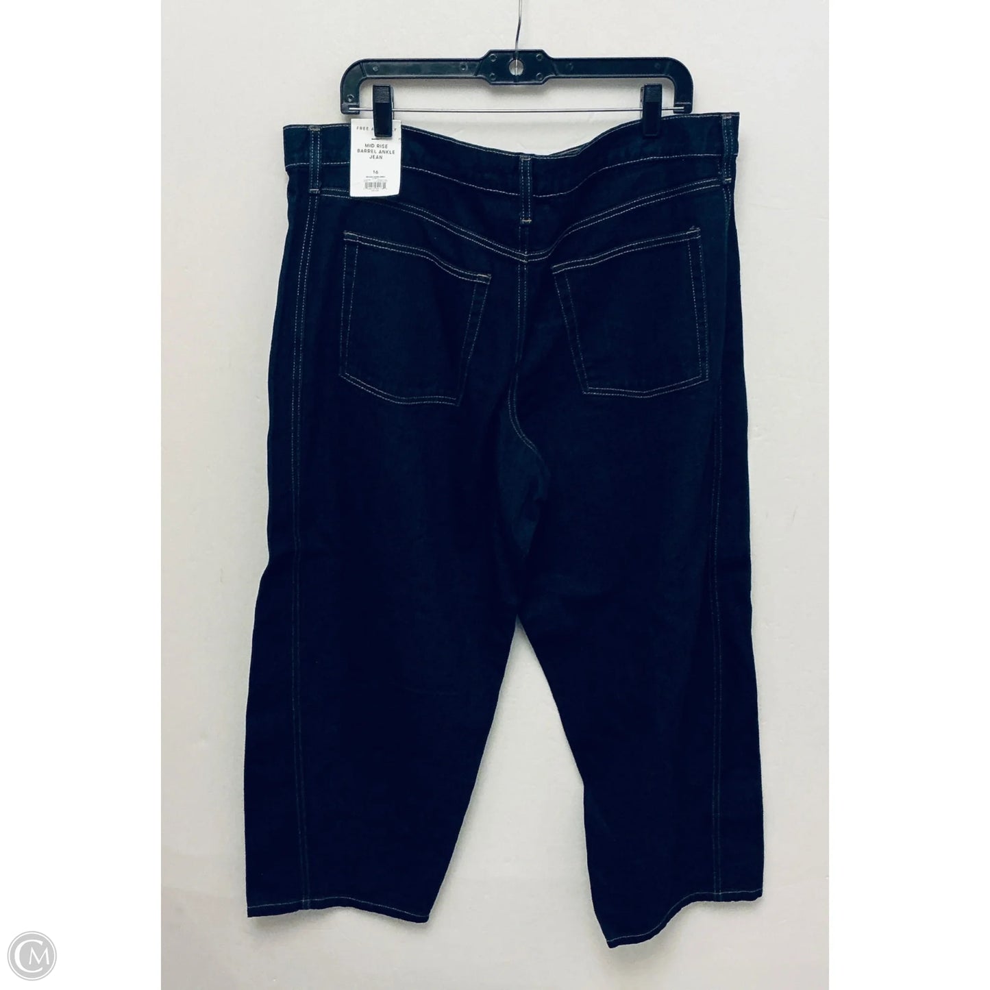 Jeans Boyfriend By Free Assembly In Blue Denim, Size: 16