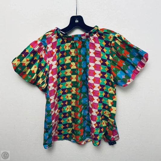 Top Short Sleeve By Thml In Multi-colored, Size: M