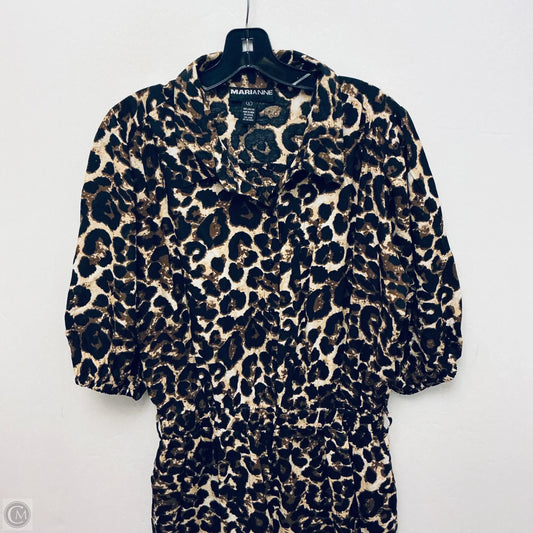 Jumpsuit By Clothes Mentor In Animal Print, Size: L