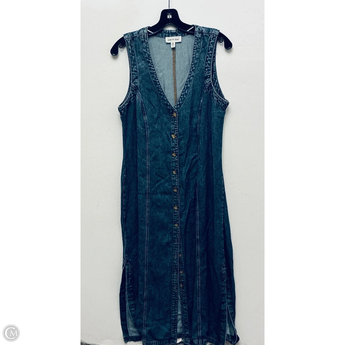 Dress Casual Maxi By Cloth & Stone In Blue Denim, Size: M