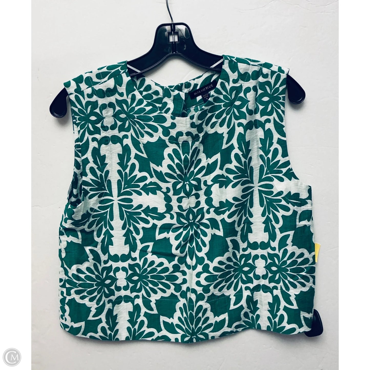 Top Sleeveless By Skies Are Blue In Green, Size: S