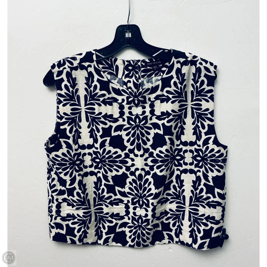 Top Sleeveless By Skies Are Blue In Navy, Size: M