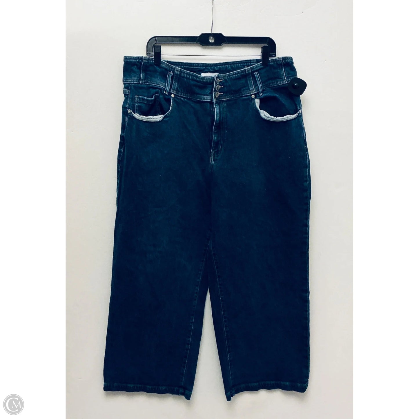 Jeans Wide Leg By Lane Bryant In Blue Denim, Size: 20