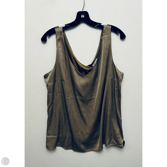 Top Sleeveless By Clothes Mentor In Gold, Size: Xl