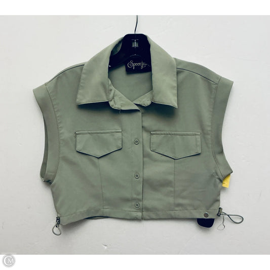 Top Sleeveless By Clothes Mentor In Green, Size: S